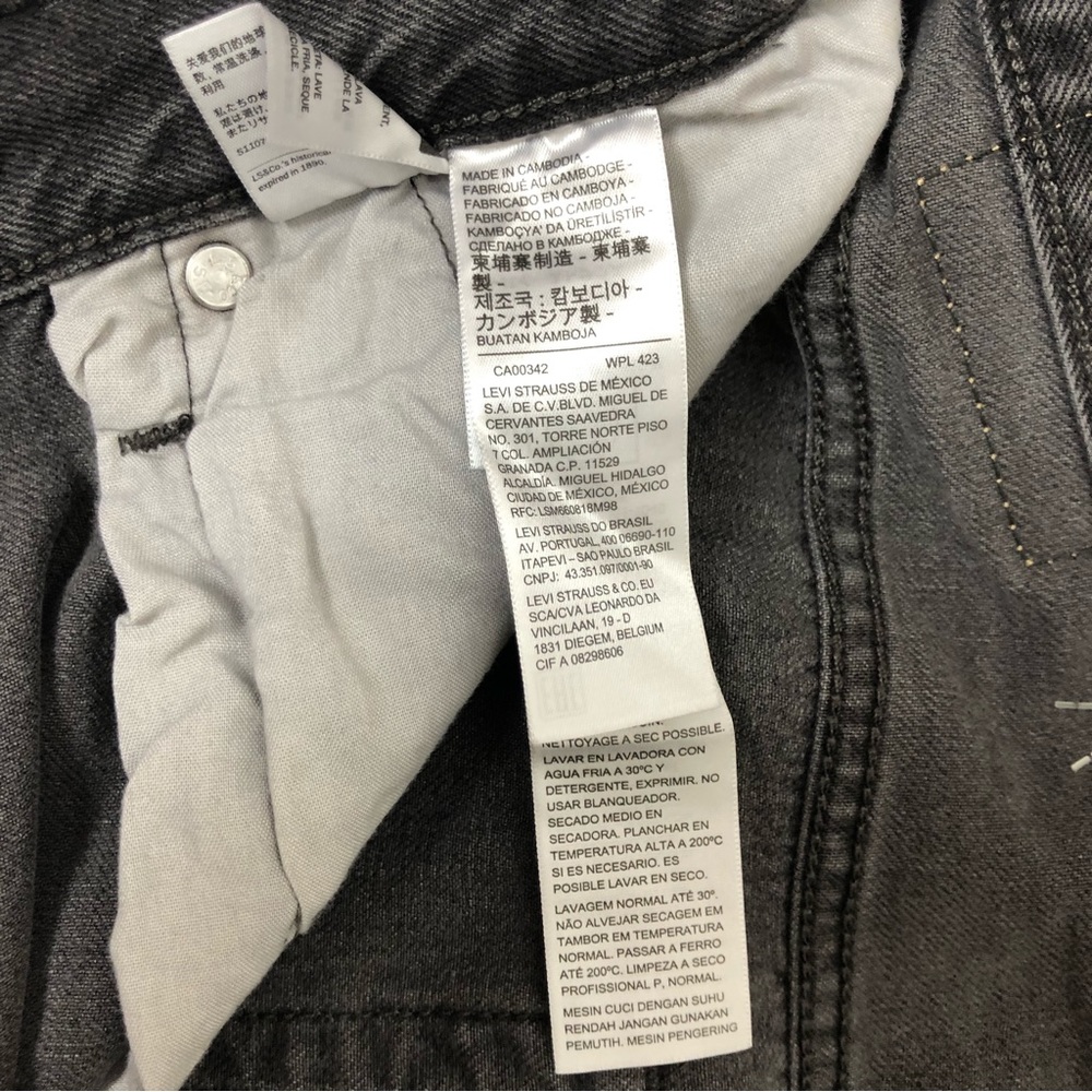 Levi’s 501 Jeans High Rise 100% Cotton straight leg 31 x 30 Faded Black wash - Picture 12 of 16